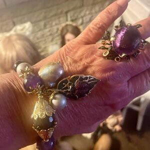 Pearl and gemstone bracelet